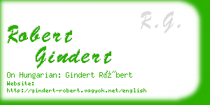 robert gindert business card